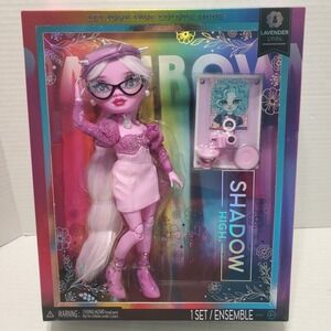 NEW Rainbow High Shadow High Series 3: Lavender Lynn with Accessories